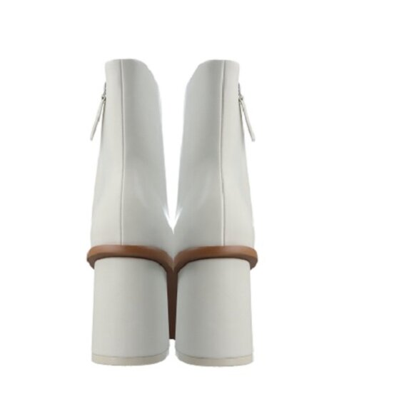 Time and Tru Womens Square-Toe Dress Memory-Foam Insole Bootie Size 11 White NWT - Picture 3 of 5